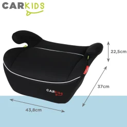 Carkids I-Size Zitverhoger Alex 125-150cm Zwart/Wit