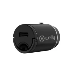 Celly Auto lader+ kabel USB-C>USB-C