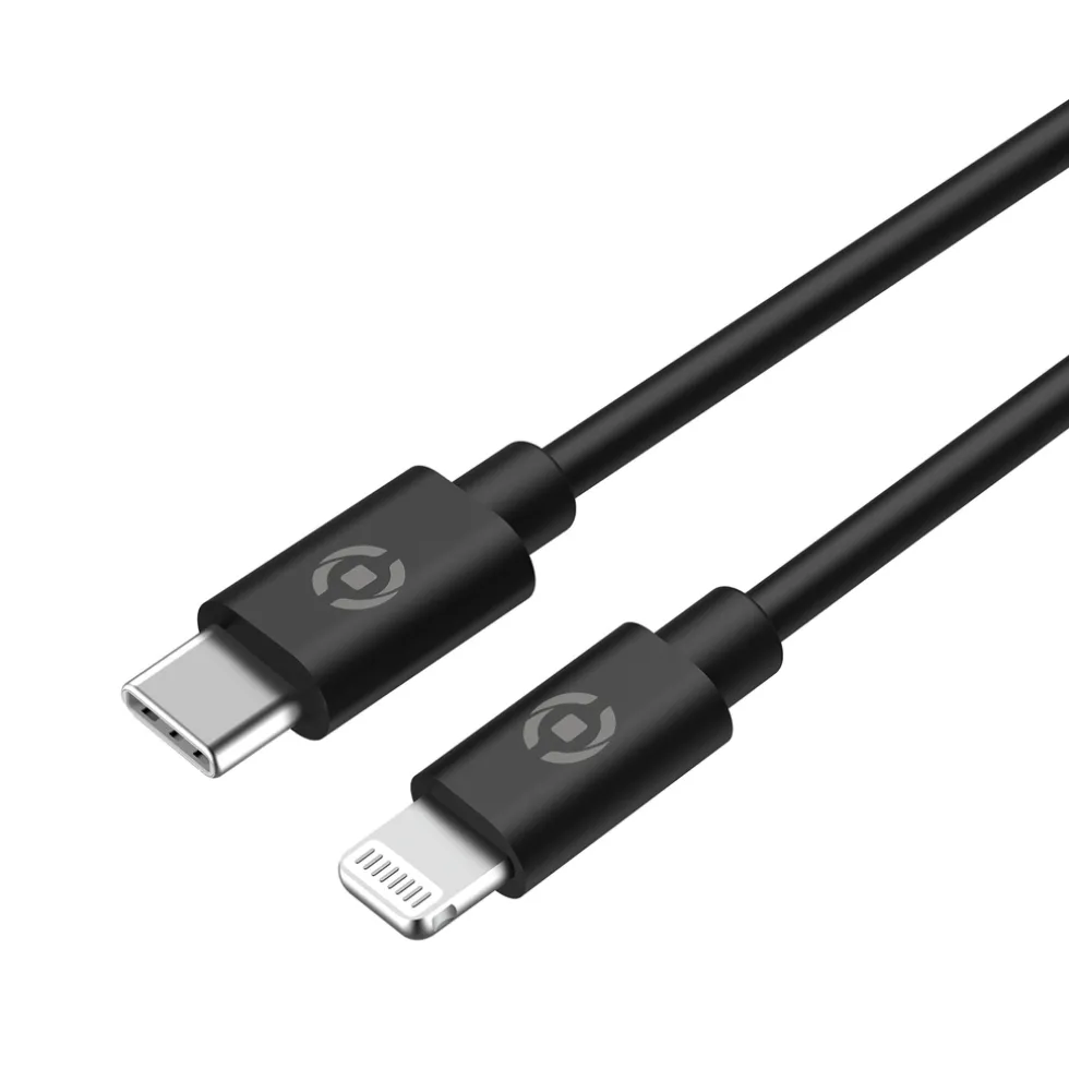 Celly Auto lader +kabel USBC>Lightning