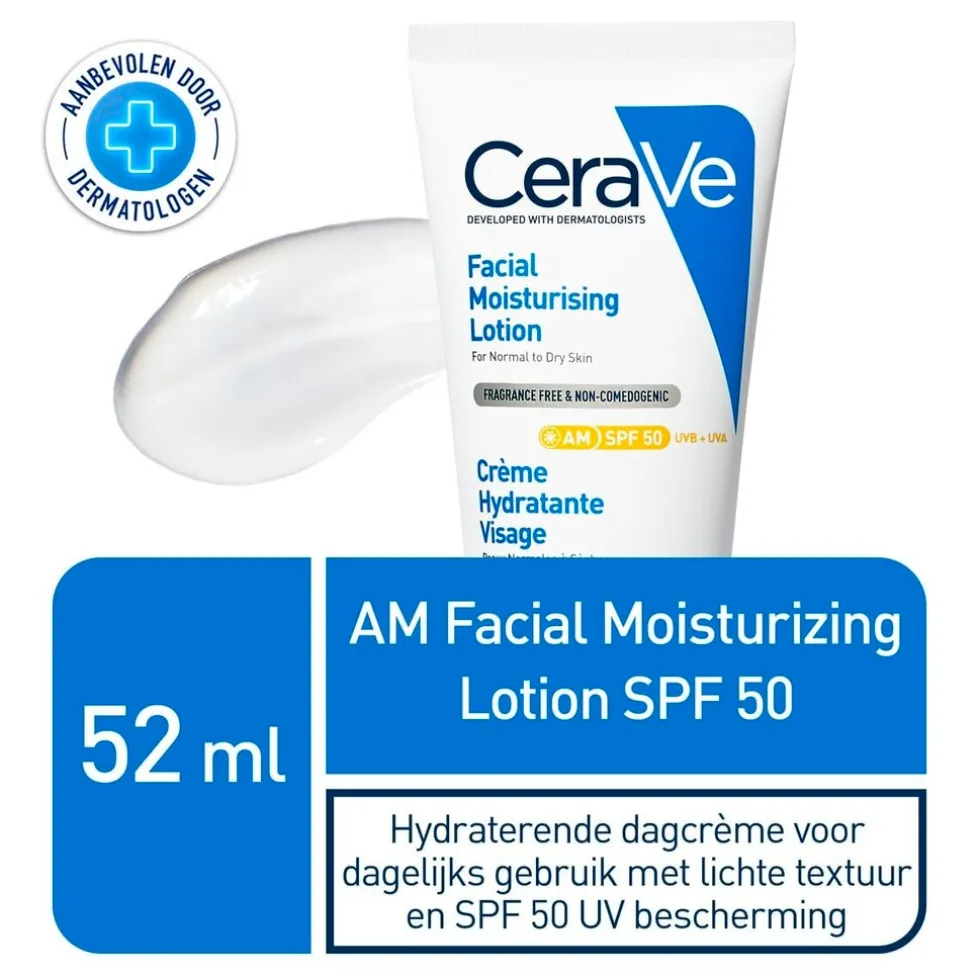 CeraVe SPF50 Hydraterende Gezichtscrème