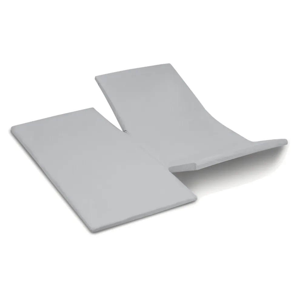 Cinderella Dubbele Splittopper Hoeslaken Katoen Weekend - light grey 180x210cm