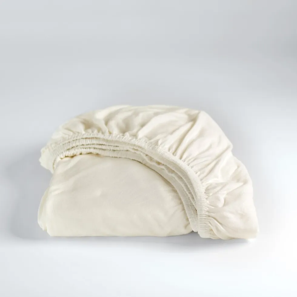 Cinderella Hoeslaken Dubbel Jersey Stretch 30cm Hoek - ivory 80/90x210/220 - 100x200cm