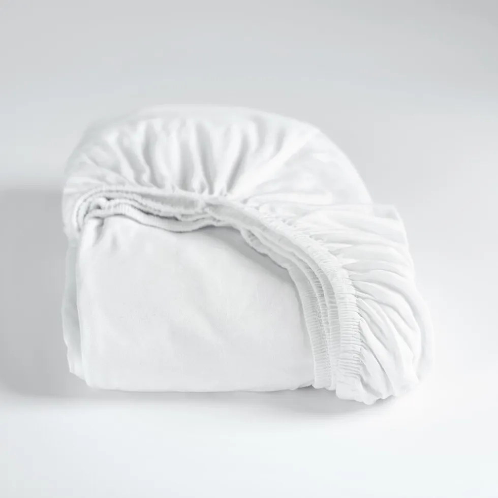 Cinderella Hoeslaken Dubbel Jersey Stretch 30cm Hoek - white 80/90x210/220 - 100x200cm