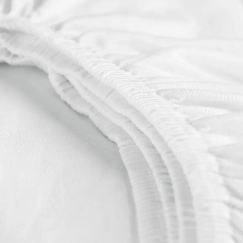 Cinderella Hoeslaken Dubbel Jersey Stretch 30cm Hoek - white 80/90x210/220 - 100x200cm