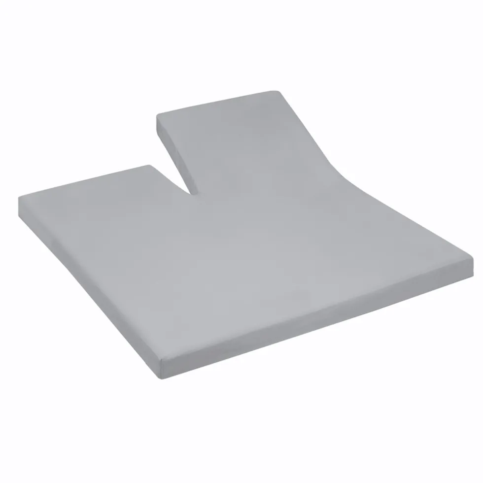 Cinderella Splittopper Hoeslaken Jersey Katoen Stretch Single Split - light grey 160x200/210cm