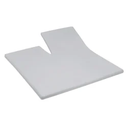 Cinderella Splittopper Single Split Hoeslaken Basic Katoen - light grey 180x200cm