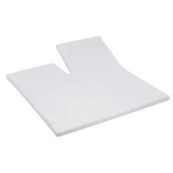 Cinderella Splittopper Single Split Hoeslaken Katoen Satijn - light grey 180x200cm