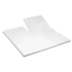 Cinderella Splittopper Single Split Hoeslaken Katoen Satijn - white 160x200cm
