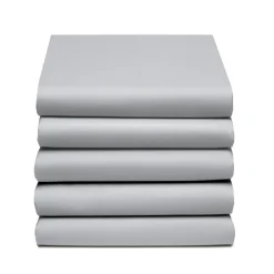 Cinderella Topper Hoeslaken Katoen Satijn - licht grey 90x210cm