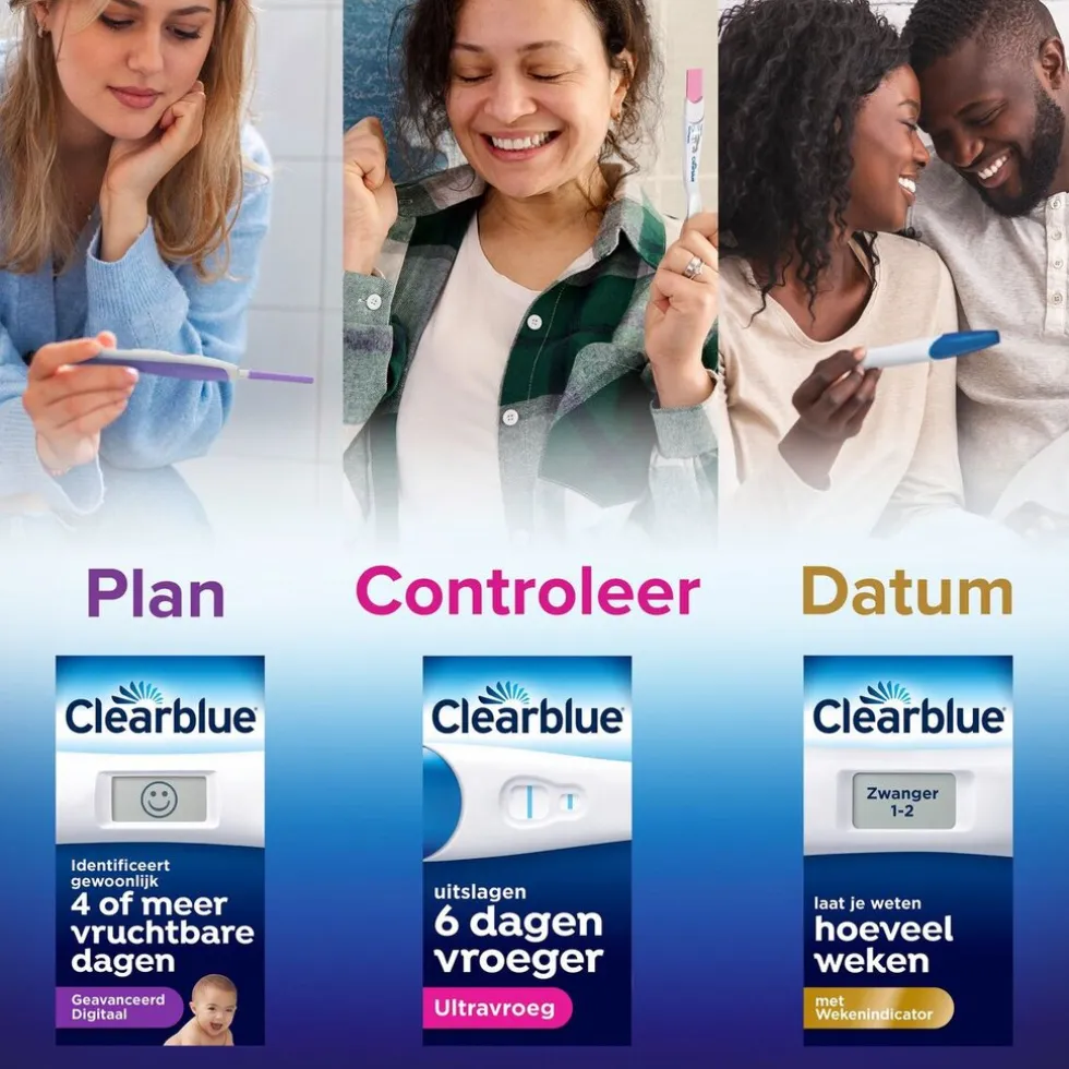 Clearblue Zwangerschapstest met Wekenindicator