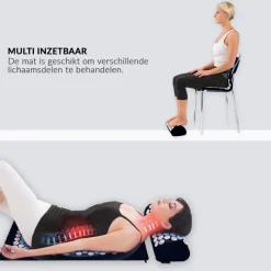 Confibel Acupressure Mat en Kussen Spijkermat + Kussen set + Triggerpoint bal