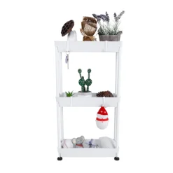 Confibel Opbergrek Organizer 3 Etages Metalen Rack voor Keuken Badkamer Kantoor