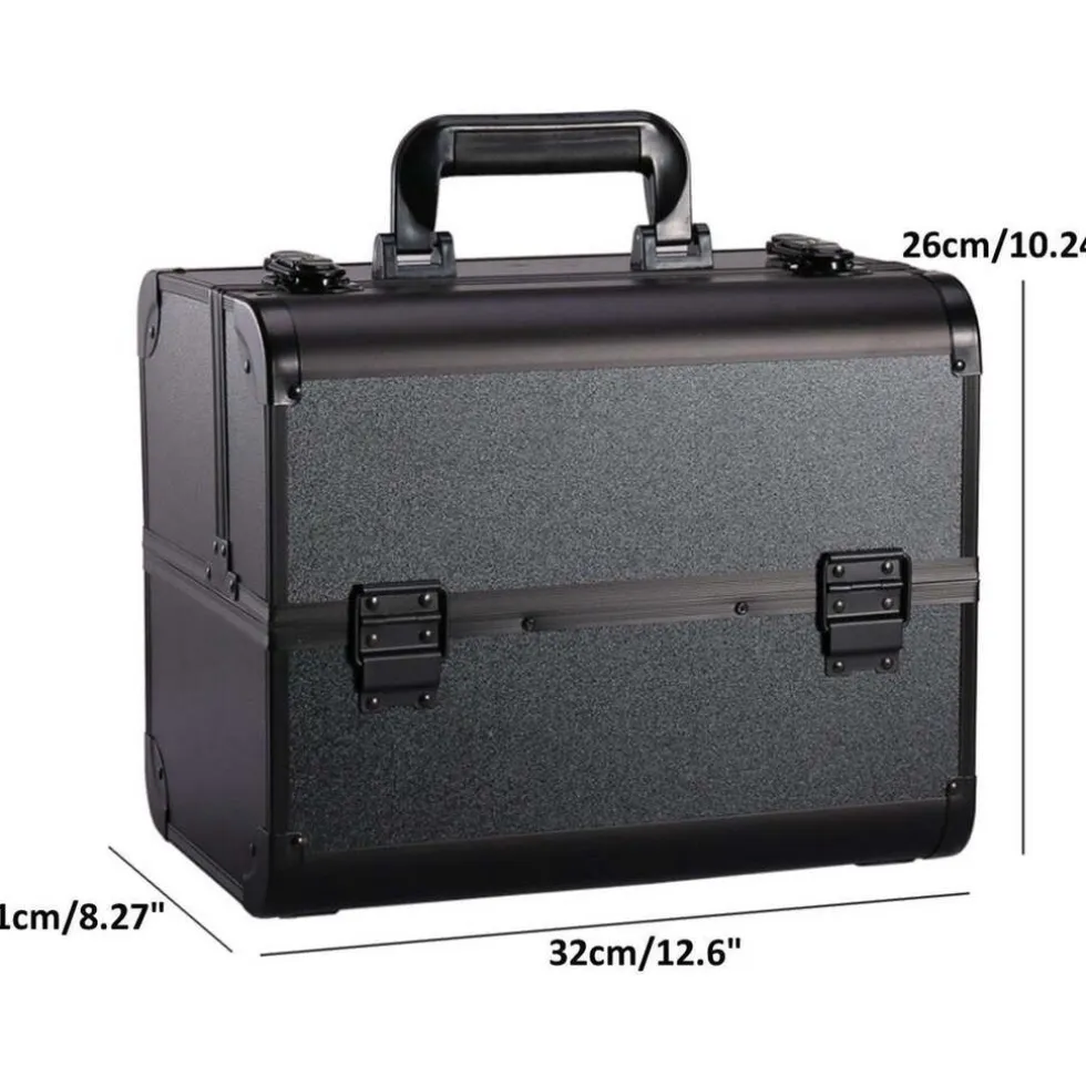 Confibel Opvouwbare Cosmetica Koffer 5 Opbergvakken Beauty Case