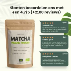 Cupplement Matcha Thee Poeder Biologisch