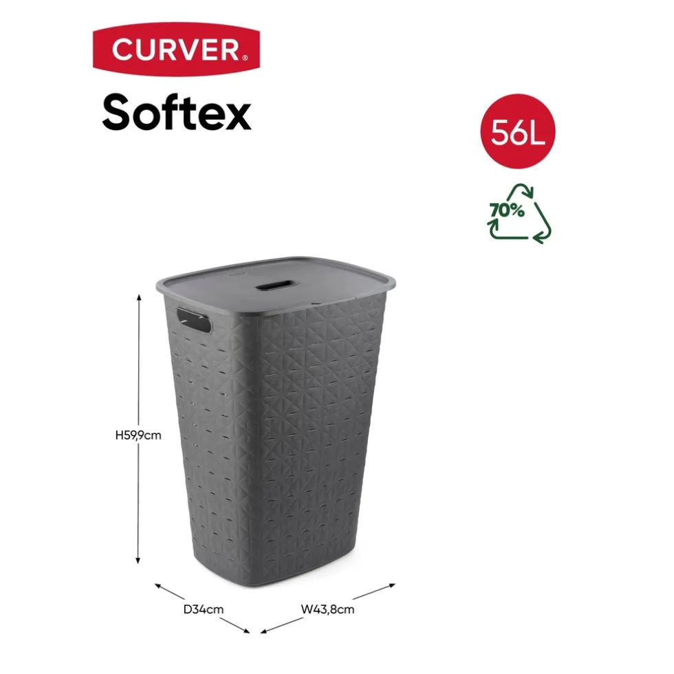 Curver Softex Wasmand met Deksel