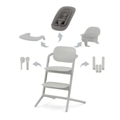 Cybex Lemo 4-in-1 Kinderstoel met Newbornset,Babyset, Eetblad en Accessoires