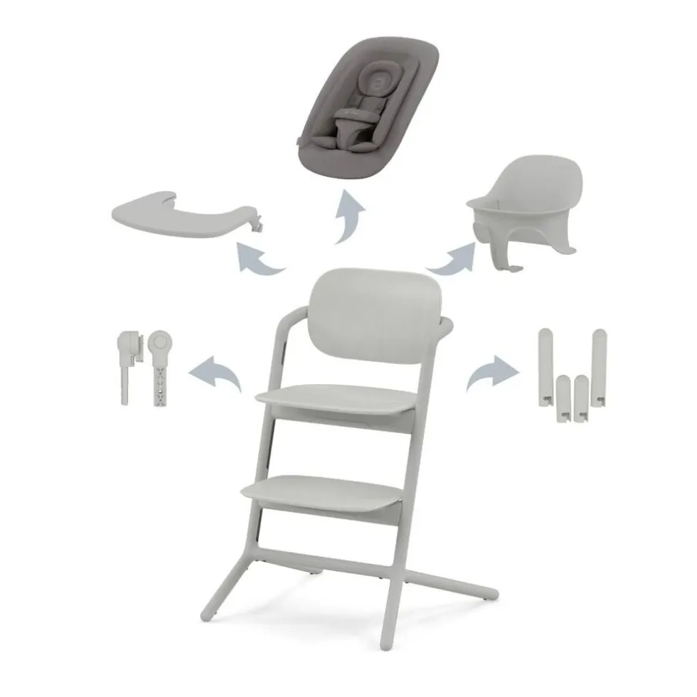 Cybex Lemo 4-in-1 Kinderstoel met Newbornset,Babyset, Eetblad en Accessoires
