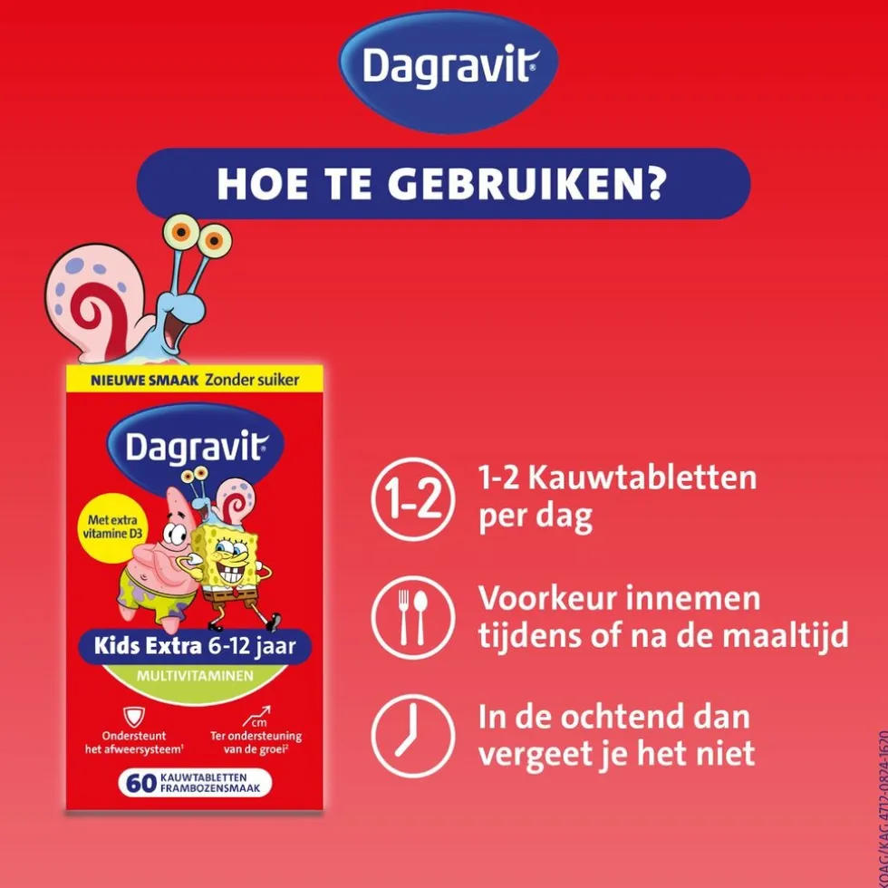 Dagravit Kids Multivitaminen Kauwtabletten