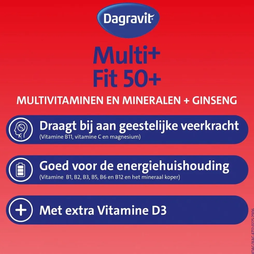 Dagravit Totaal 30 Vitaal 50+ Tabletten