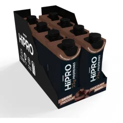 DANONE HiPRO Chocolade Proteïneshake Voordeelverpakking 8 x 330ml