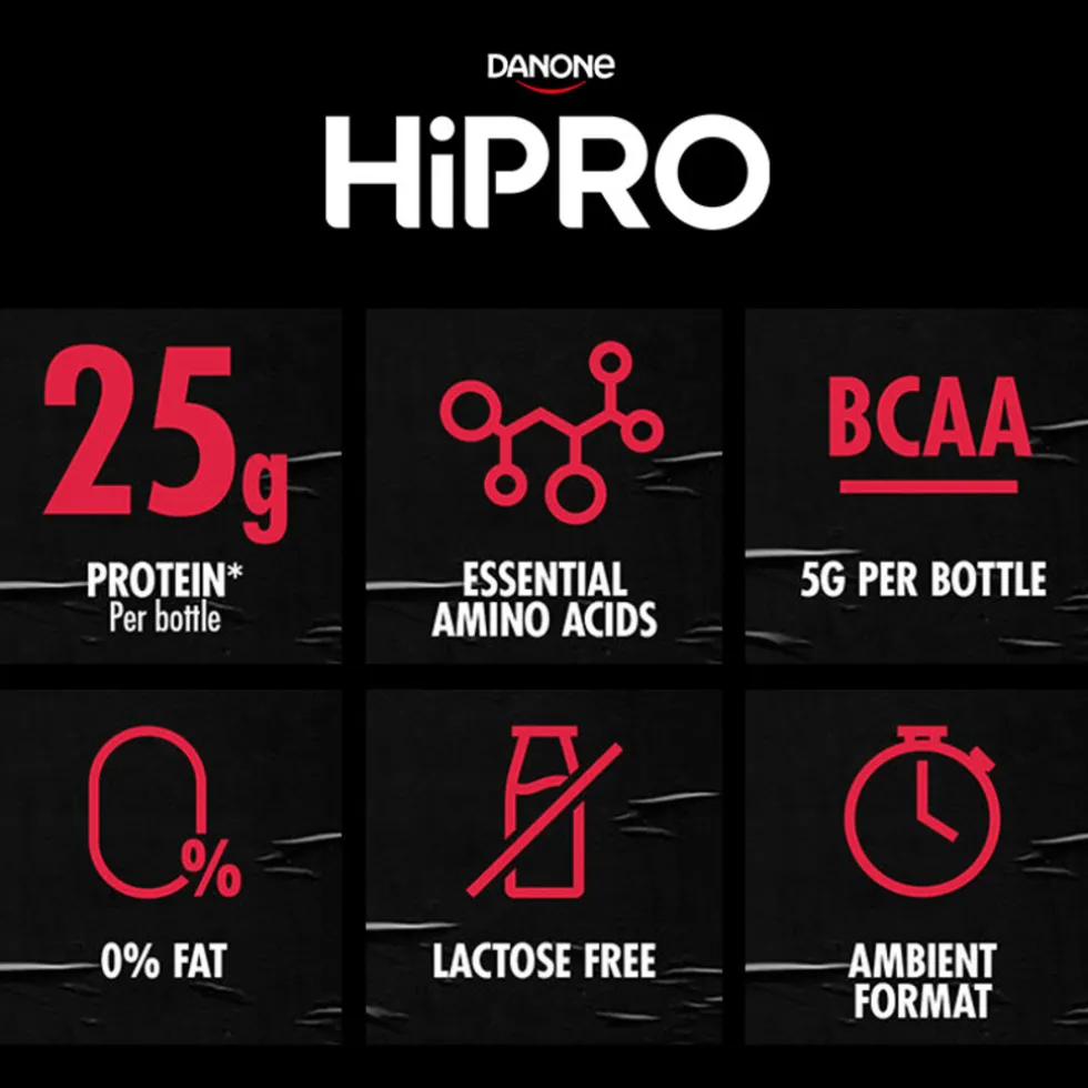 DANONE HiPRO Koffie Proteïneshake Voordeelverpakking 32 x 330ml