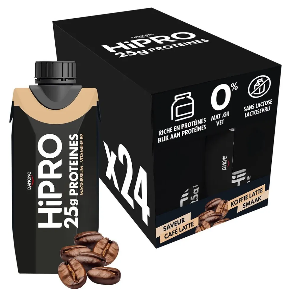 DANONE HiPRO Koffie Proteïneshake Voordeelverpakking 24 x 330ml