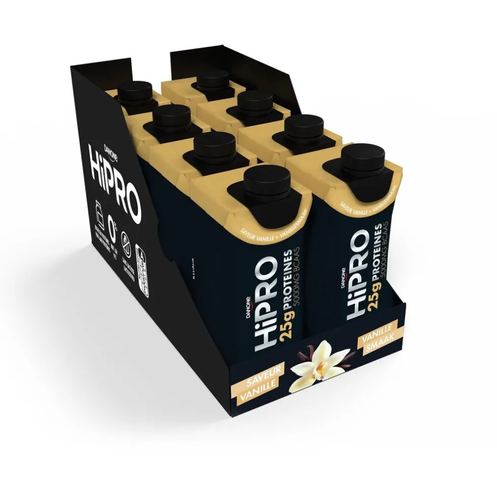 DANONE HiPRO Vanille Proteïneshake Voordeelverpakking 24 x 330ml