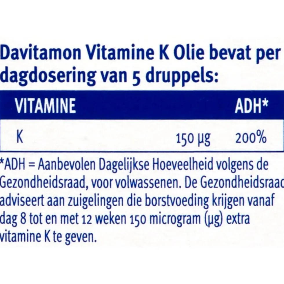 Davitamine Vitamine K Olie