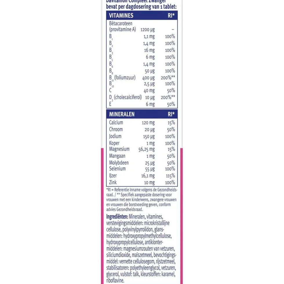 Davitamon Compleet Zwanger Tabletten