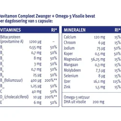 Davitamon Compleet Zwanger + Omega-3 Visolie Capsules