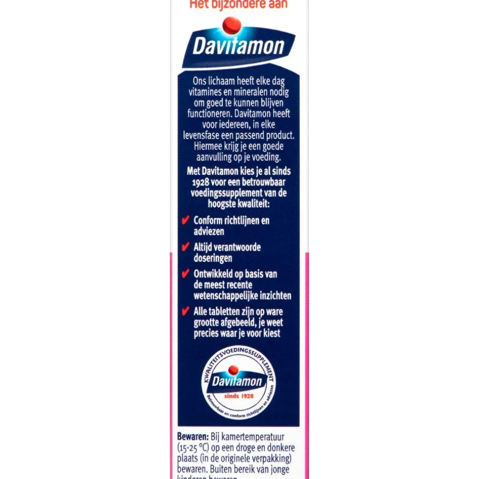 Davitamon Foliumzuur Extra Vitamine D3 Smelttabletten