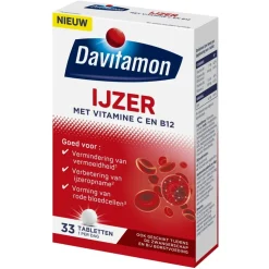 Davitamon Ijzer met Vitamine C en B12 Tabletten