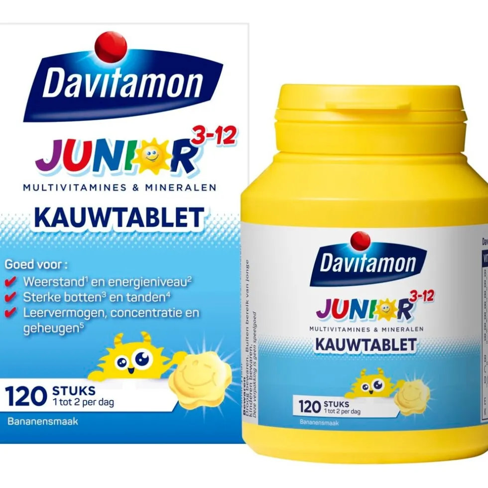 Davitamon Junior 3-12 Banaan Kauwtabletten