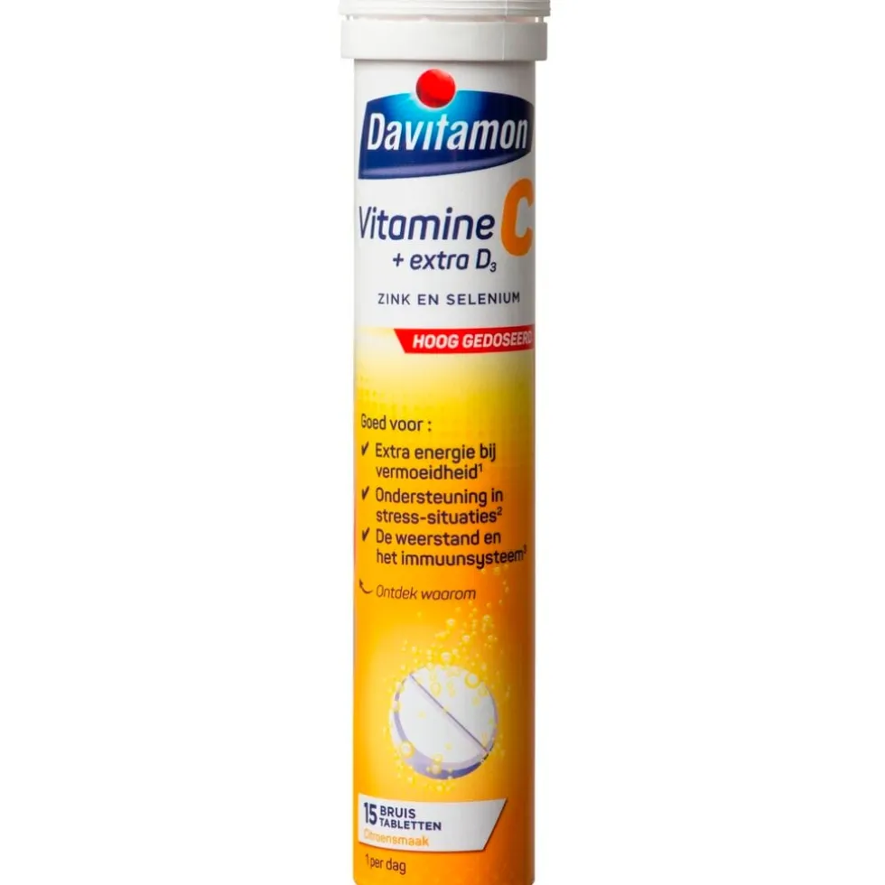 Davitamon Vitamine C + Extra D3 Bruistabletten