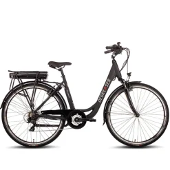 Degreaser dames ebike 50 cm 10.4 Ah 7sp zwart