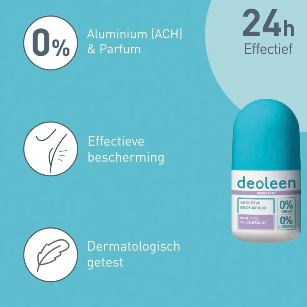 Deoleen 0% Sensitive Deodorant Roller
