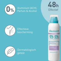 Deoleen 0% Sensitive Deodorant Spray