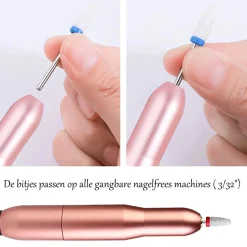 Dermarolling Keramische Nagelfrees Bitjes 7-delige Set Compleet