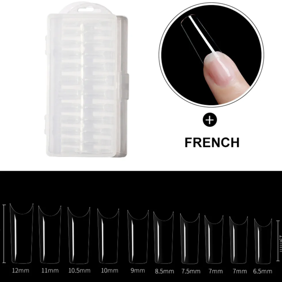 Dermarolling Nageltips Long Coffin