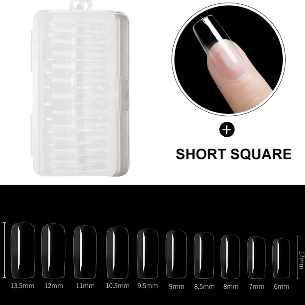 Dermarolling Nageltips Short Square