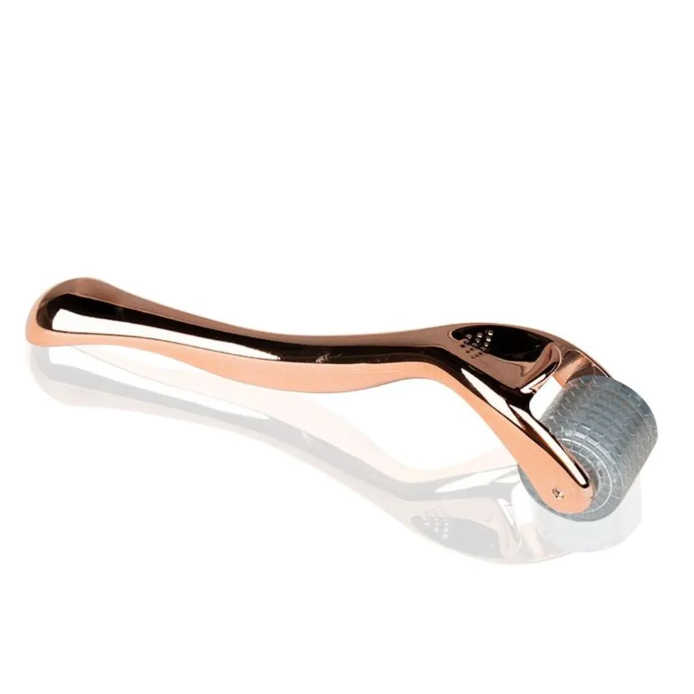 Dermarolling Titanium Mesotherapie Dermaroller 192 Naalden Rose Goud 1.0mm