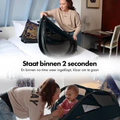 Deryan Baby Luxe Campingbedje – Inclusief zelfopblaasbare matras