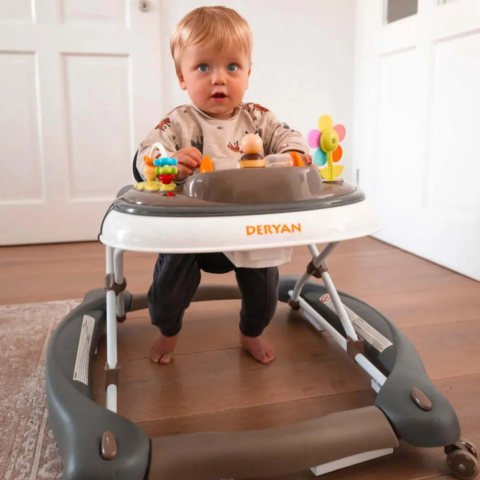 Deryan 4-in-1 inklapbare Loopstoel met speelset en dienblad