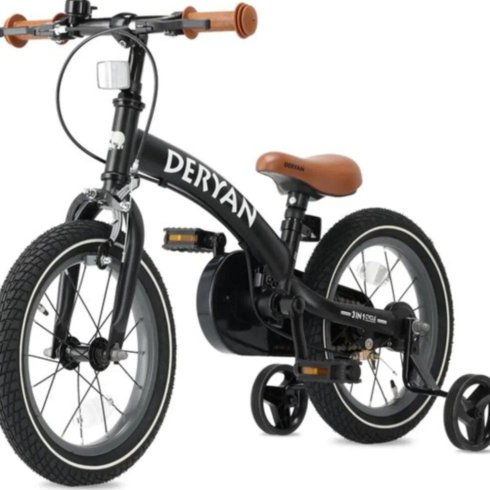 Deryan Kinderfiets 12 Inch Loopfiets 3 in 1