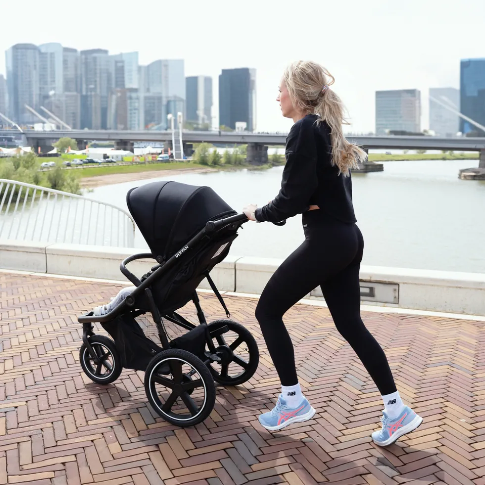 Deryan Luxe Bolt hardloop kinderwagen inclusief muggennet en pomp