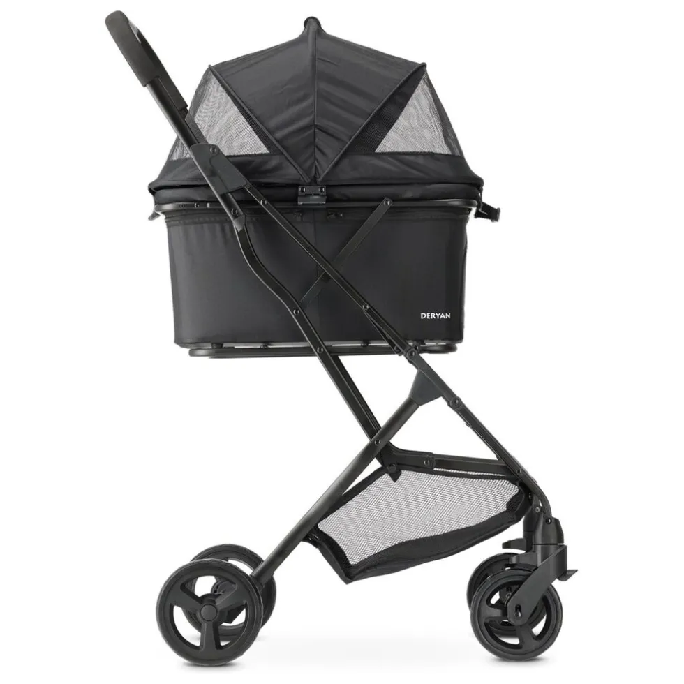 Deryan Luxe Inklapbare Hondenbuggy Huisdieren wandelwagen