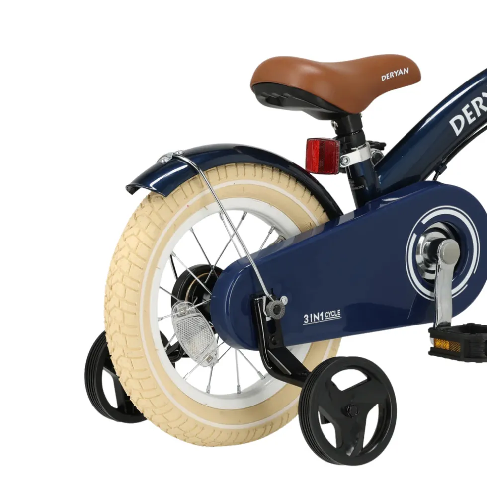 Deryan Luxe Kinderfiets 12 Inch 3 in 1 Loopfiets