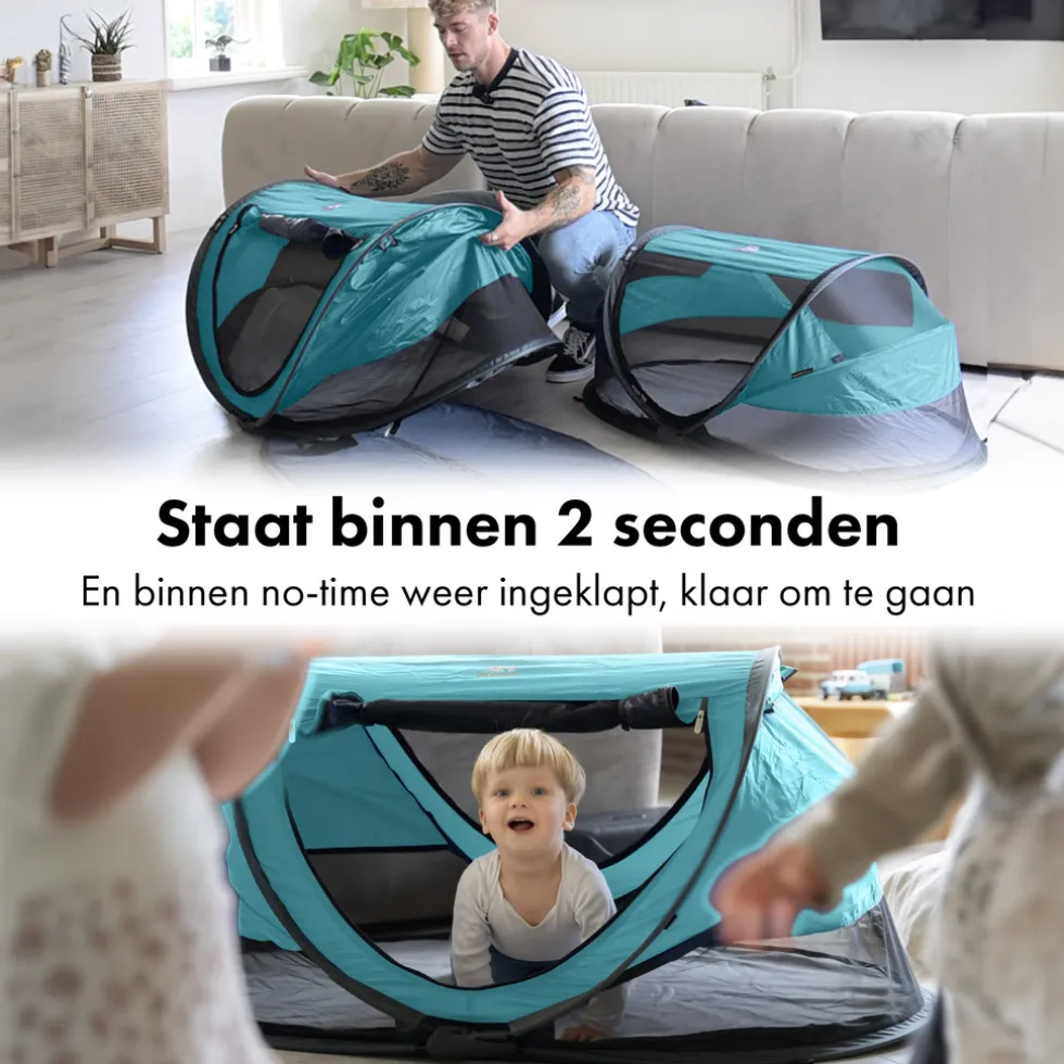 Deryan Peuter Luxe Campingbedje met Zelfopblaasbare Matras