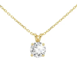 Di Lusso 14K Gouden Collier met hanger – 0.40 ct Lab Grown Diamant