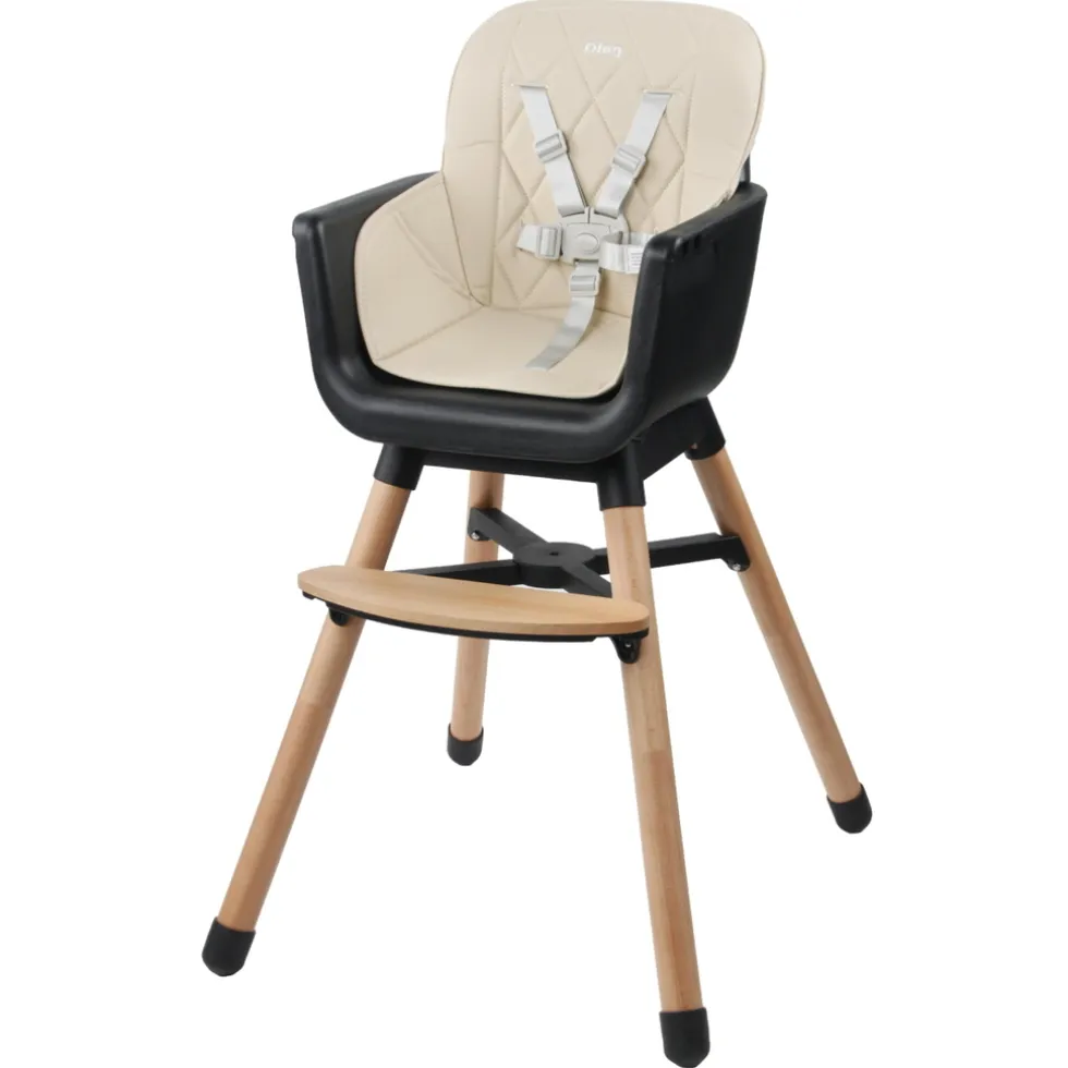 Ding Daily Beige Houten Kinderstoel